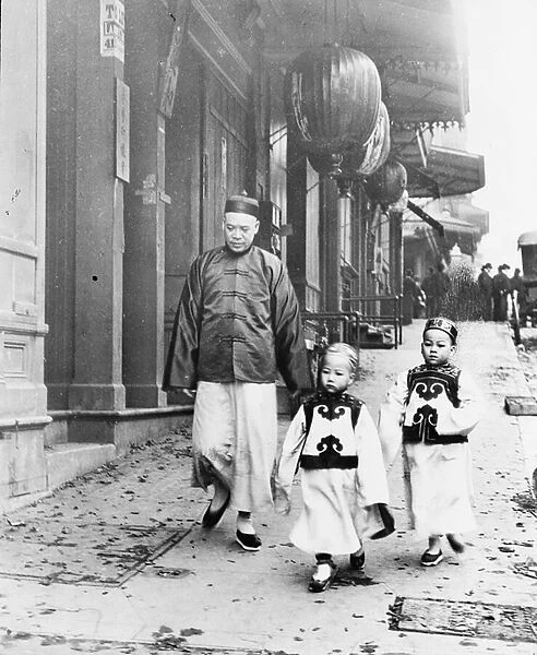 Children of High Class, Chinatown, San Francisco, 1896-1906 (b  /  w photo)