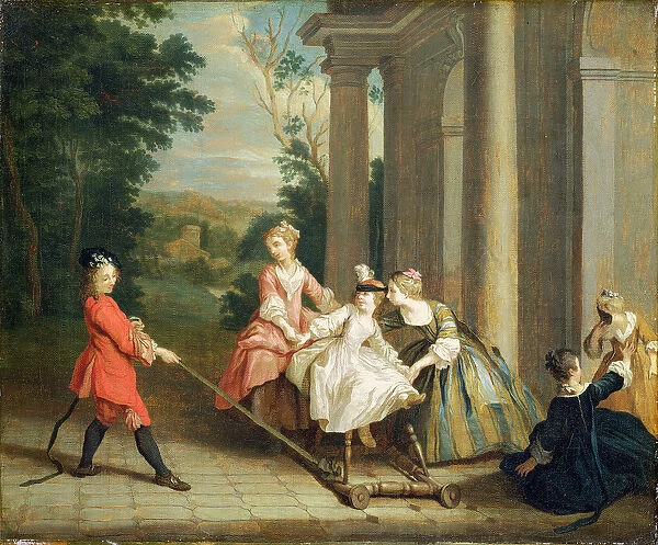 Children Playing with a Hobby Horse, c. 1741-47 (oil on canvas)