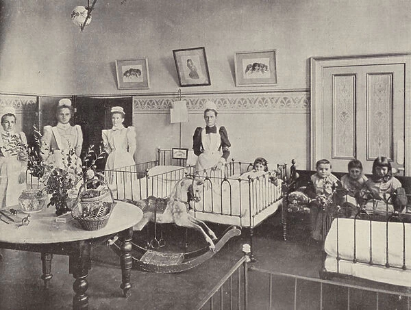 Childrens Ward, Launceston Hospital (b  /  w photo)