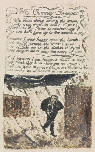 The Chimney Sweeper, plate 45 from Songs of Experience