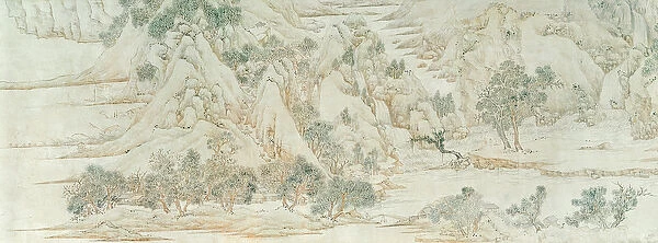 Chinese Landscape, Ming Dynasty (pen & ink wash on paper)