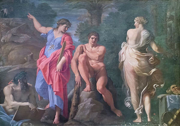 The choice of Hercules, 1596, Annibale Carracci (oil on canvas)