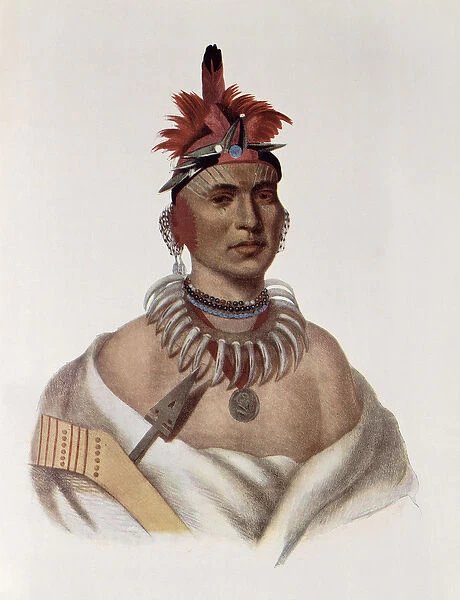Chon-Ca-Pe or Big Kansas, an Oto Chief, illustration from The Indian