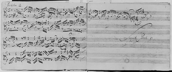 Chorale Variations for Organ by Johann Sebastian Bach: Sei gegrusset, Jesu gutig, (ms