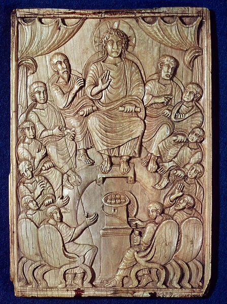 Christ with the Twelve Apostles (ivory)