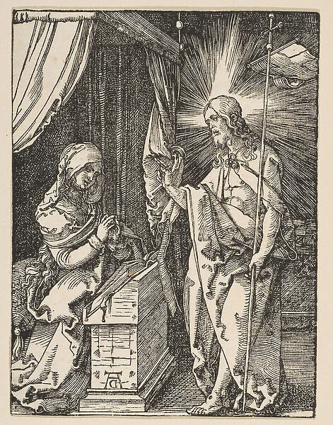 Christ Appearing to His Mother, from the Small Passion, c. 1510 (woodcut)