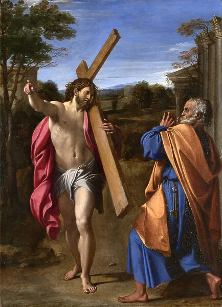 Christ Appearing to St. Peter on the Appian Way, 1601-02 (oil on panel)