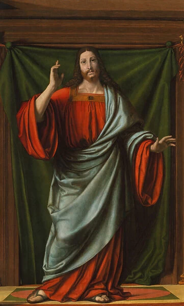Christ Blessing, c. 1520 (oil on wood)