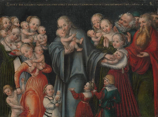 Christ Blessing the Children, c. 1545-50 (oil on beech)