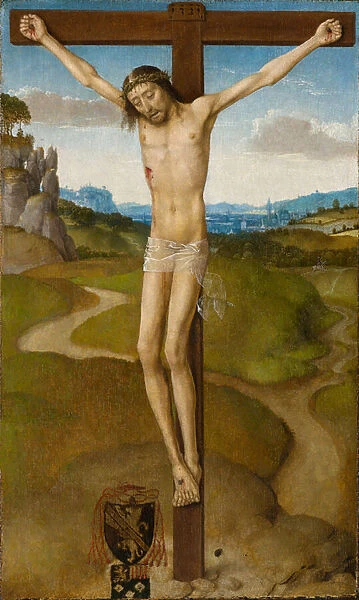 Christ on the Cross, circa 1480 (oil on panel)