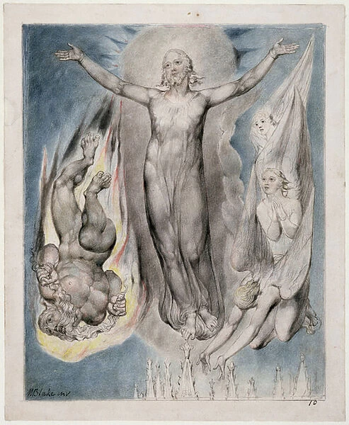 Christ Placed on the Pinnacle of the Temple, illustration from Paradise Regained