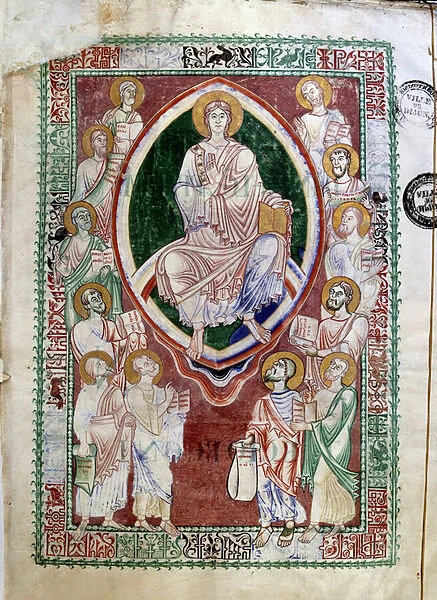 Christ and the prophets of the Old Testament. Manuscript of the Abbey of Citeaux
