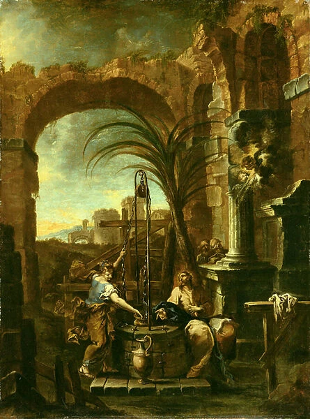 Christ and the Samaritan Woman, 1705-10 (oil on canvas)