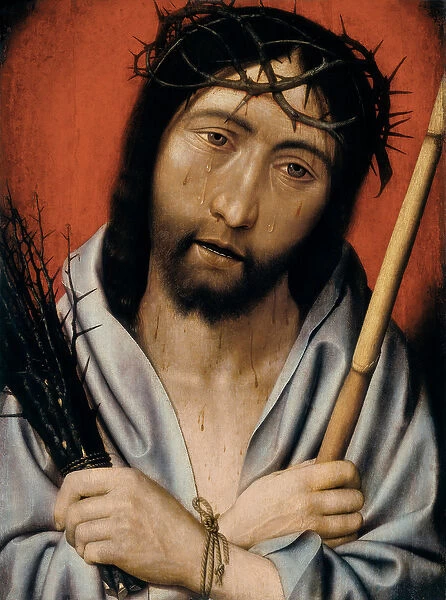 Christ with thorns. Painting by Jan MOSTAERT (1470-1556), 16th century