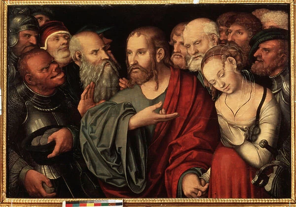 Christ and the Woman Taken in Adultery, after 1532 (oil on wood)