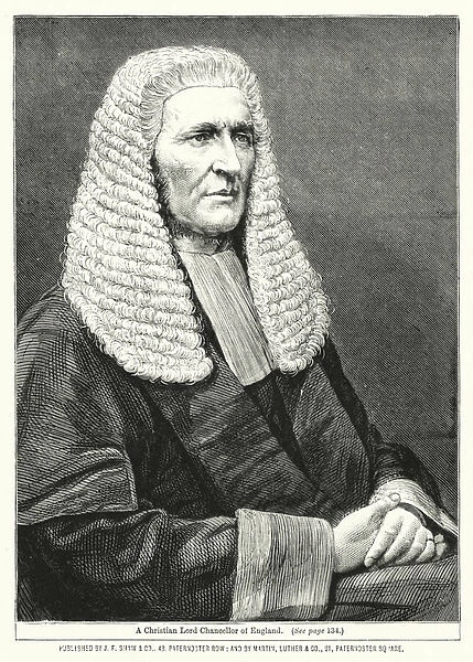 A Christian Lord Chancellor of England (engraving)