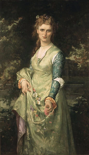 Christina Nilsson en Ophelie - Christina Nilsson (1843-1921) as Ophelia, by Cabanel