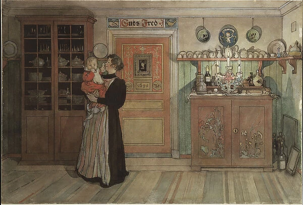 Between Christmas and New Year, from A Home series, c. 1895 (w  /  c on paper)