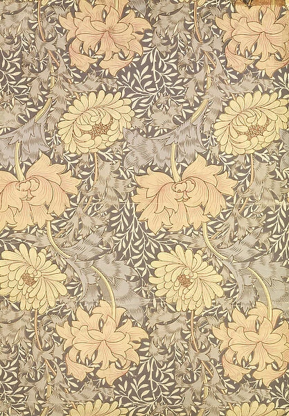 Chrysanthemum wallpaper design, 1876