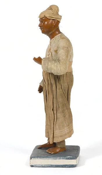 Chuprassee, or Messenger, terracotta figurine, India, c. 1880 (statuette)