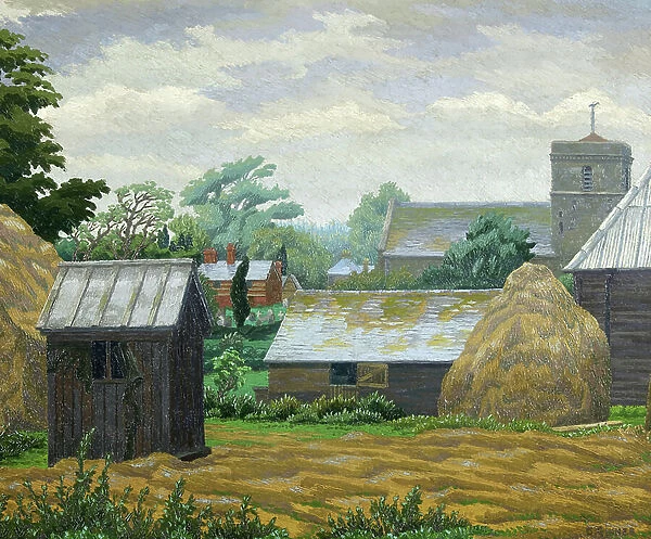 Church Farm, Shipley (oil on canvas)