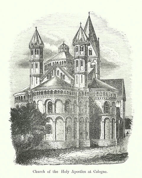Church of the Holy Apostles at Cologne (engraving)