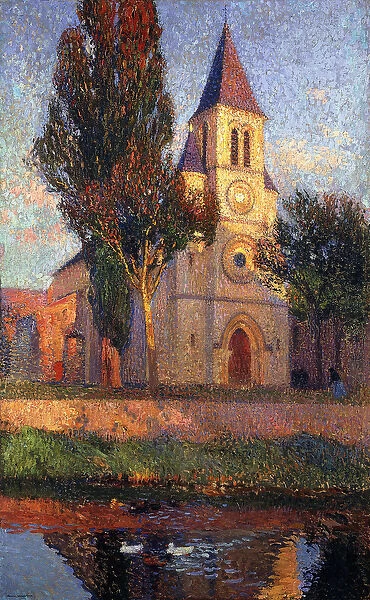The Church at Labastide du Vert; L Eglisede la bastide du Vert, (oil on canvas)