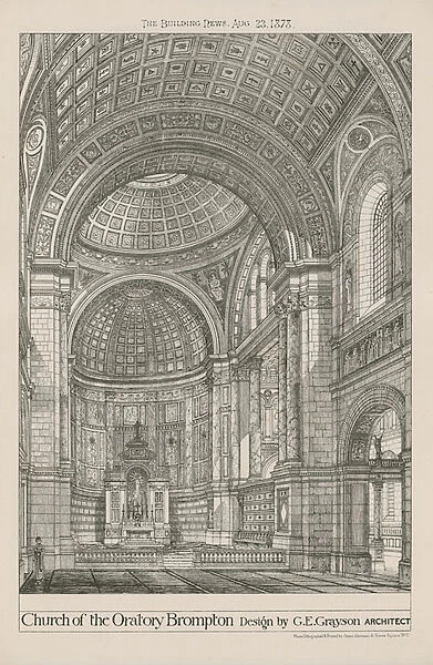 Church of the Oratory Brompton (engraving)