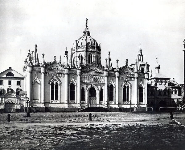 Church of St Catherine, Ascension Convent, Moscow (b  /  w photo)