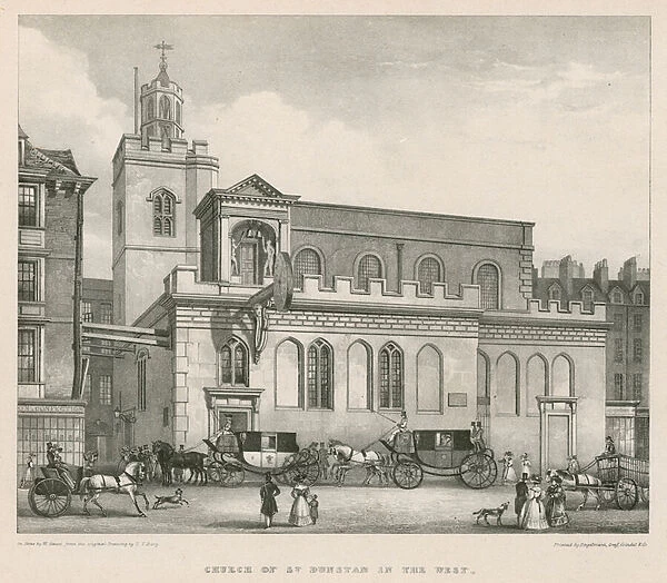 Church of St Dunstan in the West (engraving)