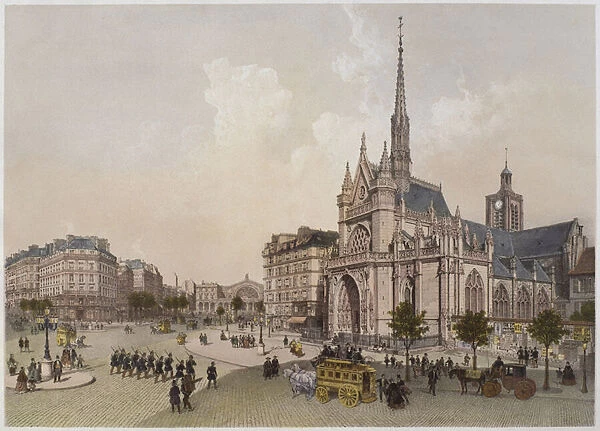 Church of St. Laurent, Paris, illustration from Paris dans sa splendeur