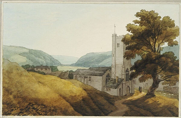 From the Churchyard at Dulverton, Somerset, 1800 (pen, ink & w  /  c on paper)