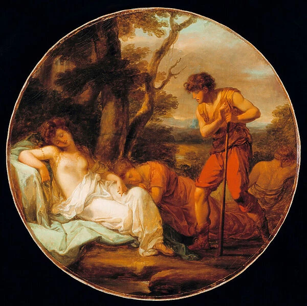'Cimon et Iphigenie'(Cymon and Iphigenia) Peinture d