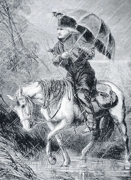 The Circuit Rider, 1867 (engraving)