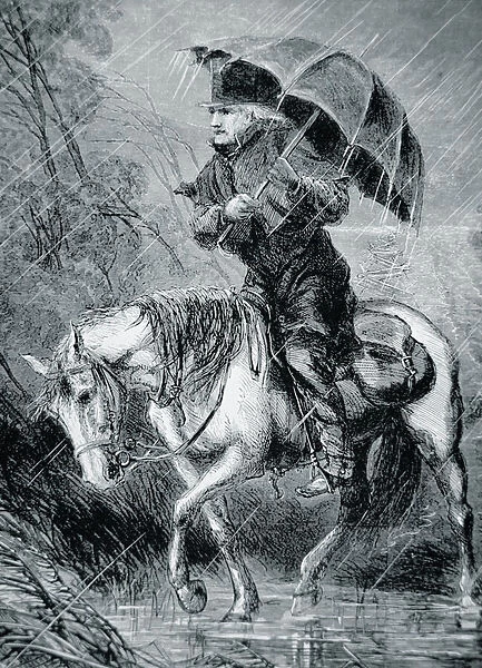 The Circuit Rider, illustration from Harpers Weekly