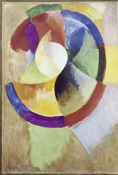 Circular shapes, Sun No. 2, 1912-13 (peinture a la colle on canvas)