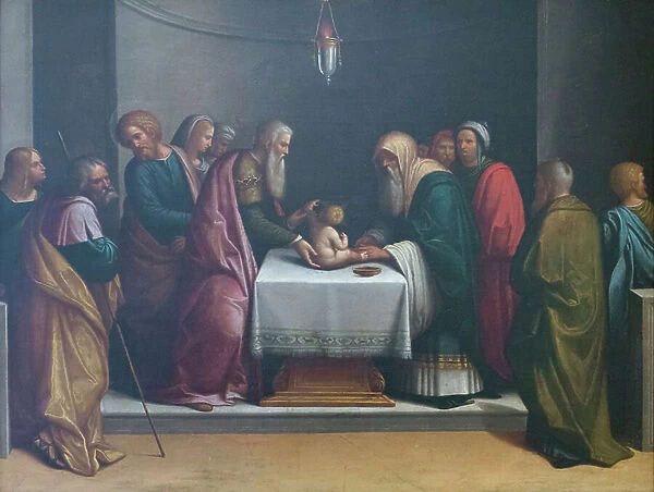 Circumcision, 1510 circa, Benvenuto Tisi, known as il Garofalo (oil on panel)