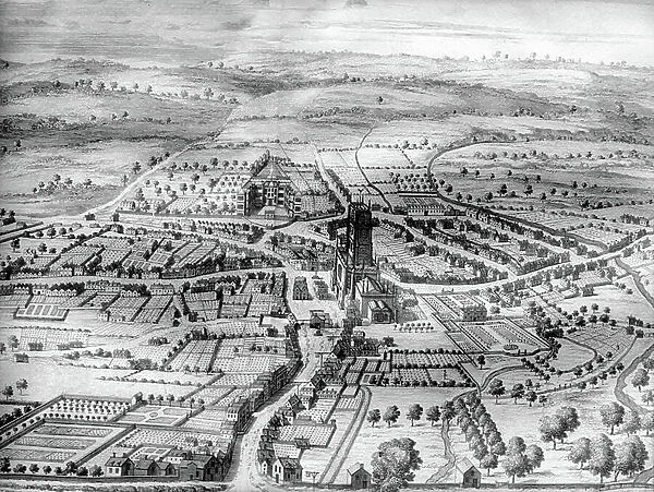 Cirencester Park, from The Ancient and Present State of Gloucestershire by Sir Robert Atkyns, printed 1712 (engraving)