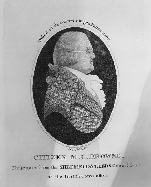 Citizen M. C. Browne, 1794 (engraving)