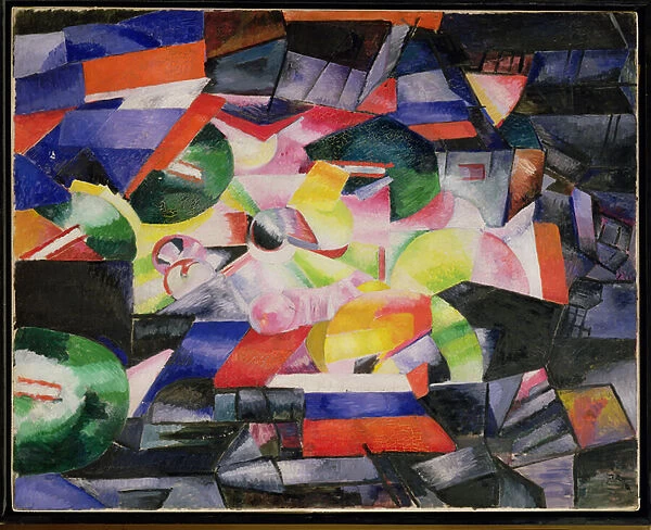 City in the Night, 1919 (oil on canvas)