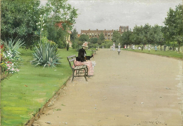 A City Park, c. 1887 (oil on canvas)