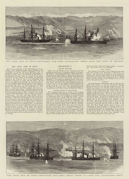 The Civil War in Chili (engraving)
