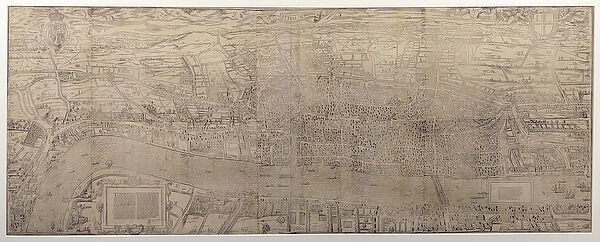 Civitas Londinum, map of London, 1560 (woodblock print) (for detail see 69396)