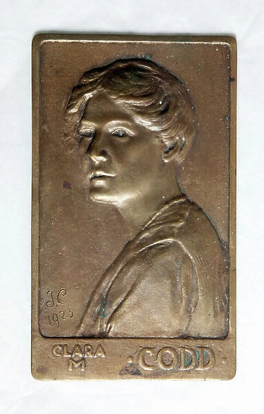 Clara M. Codd, 1923 (cast plaque)