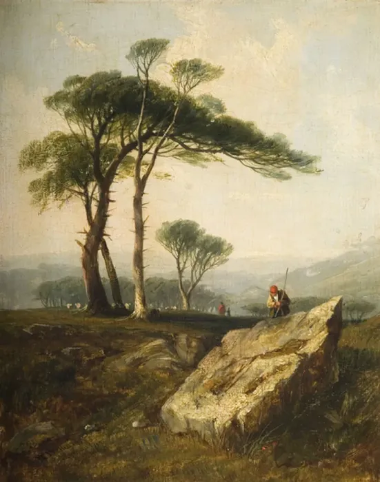 Framed Print : Clarenton Downs, 1844 (panel)