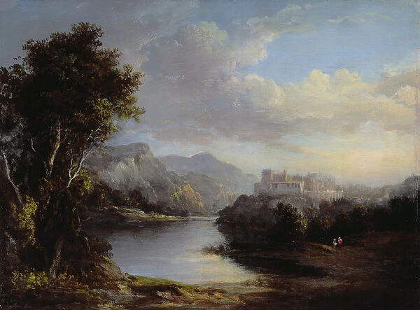 Classical Landscape (oil on canvas)
