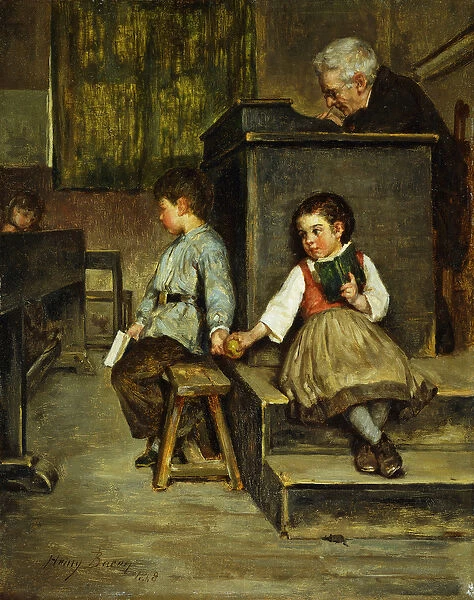The Classroom, 1868 (oil on panel)