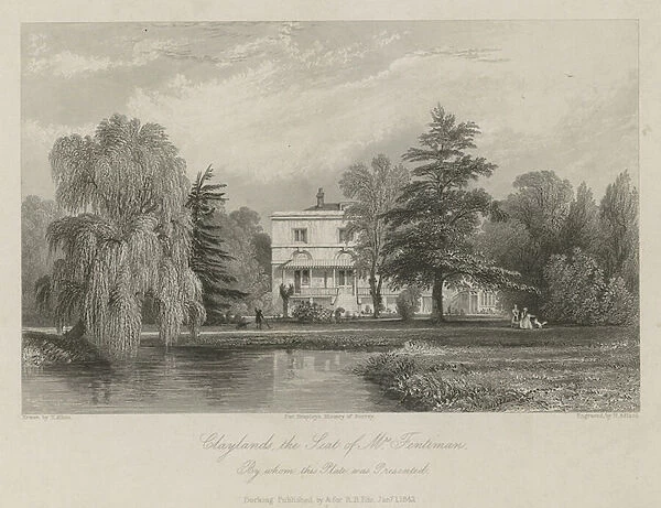 Claylands, the seat of Mrs Fentima (engraving)