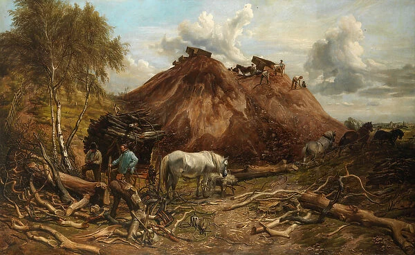 Clearing the Wood for the Iron Way, 1880 (oil on canvas)