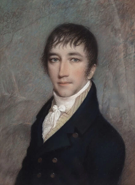 Clement Clark Moore, 3  /  1810 (pastel on grey paper)